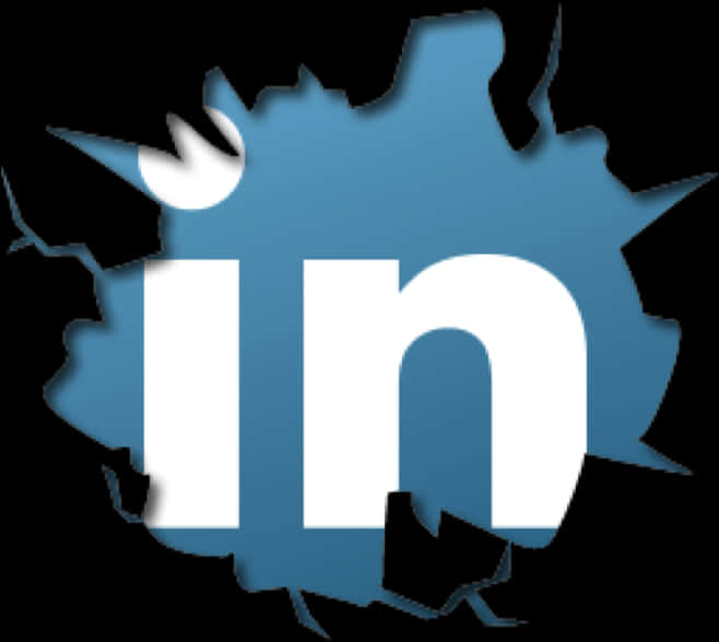 LinkedIn 標誌仿舊撕裂效果 壁紙