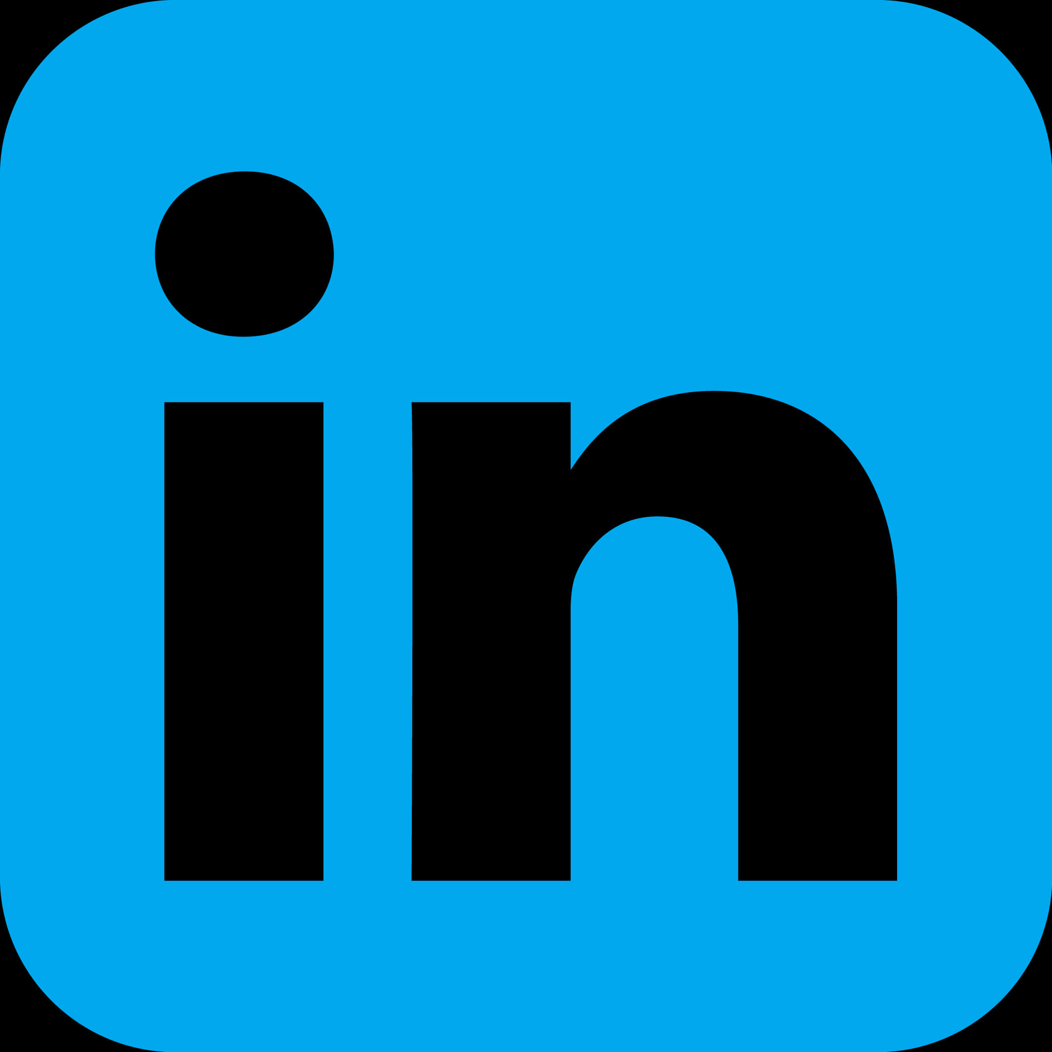 LinkedIn 標誌藍色背景 壁紙