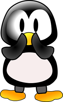 卡通Linux企鵝圖形 壁紙