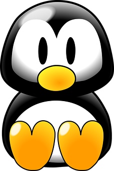 卡通Linux企鵝圖案 壁紙