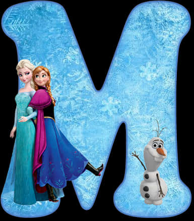 冰雪奇緣角色字母M 壁紙