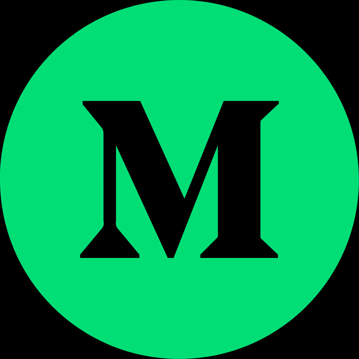 綠色M字母標誌 壁紙