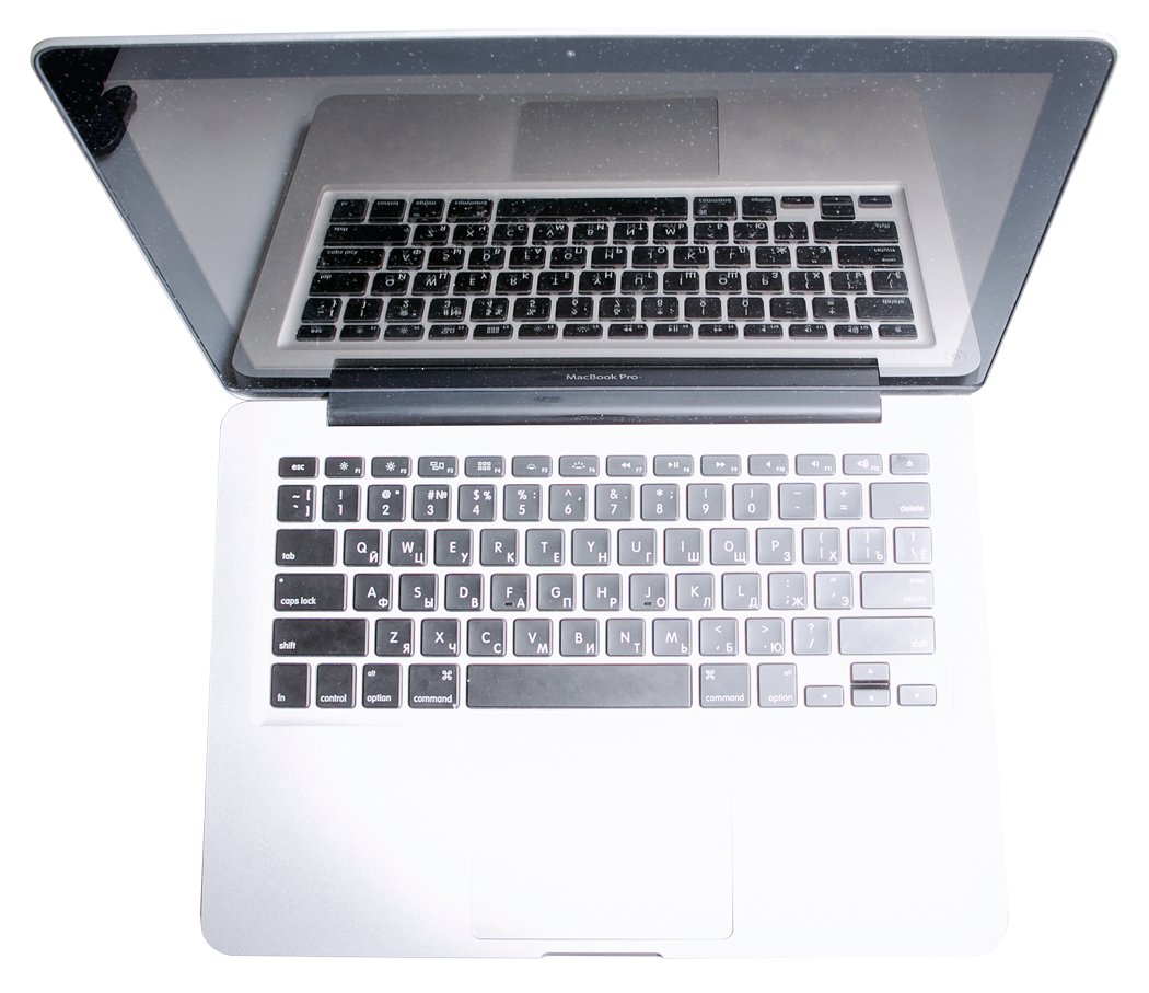 MacBook Pro 頂部俯視開蓋視角 壁紙