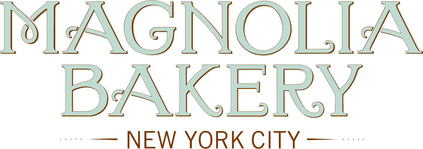 烘焙坊 桌布 壁紙 — Magnolia Bakery New York City 的優雅復古風格標誌，採用柔和薄荷色和棕色調。