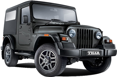 黑色Mahindra Thar SUV 壁紙