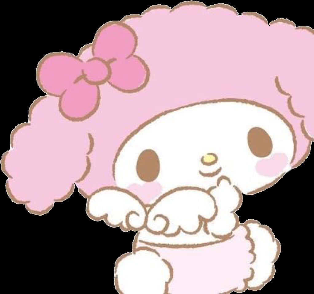 我的 melody 可愛姿勢 壁紙
