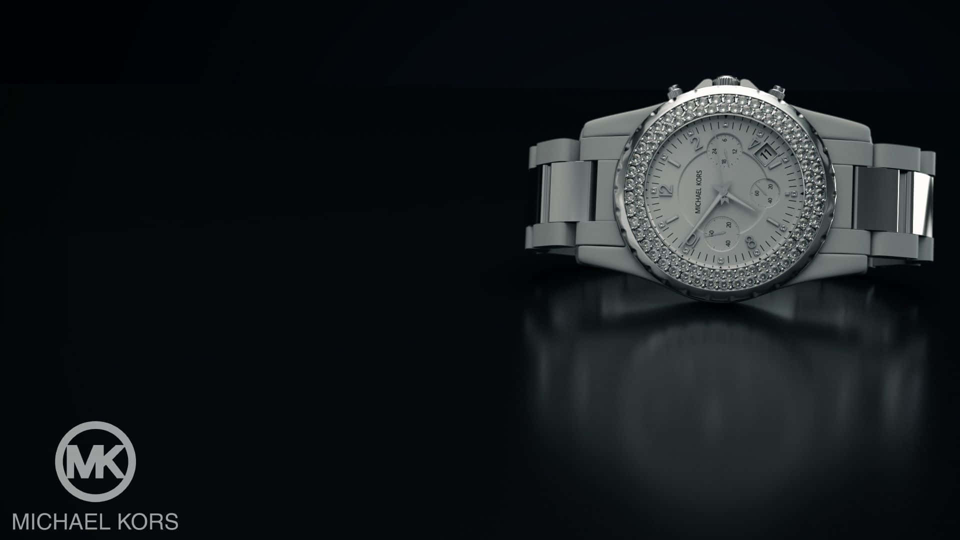 Michael Kors 手錶 - 鑲鑽銀色腕錶 壁紙