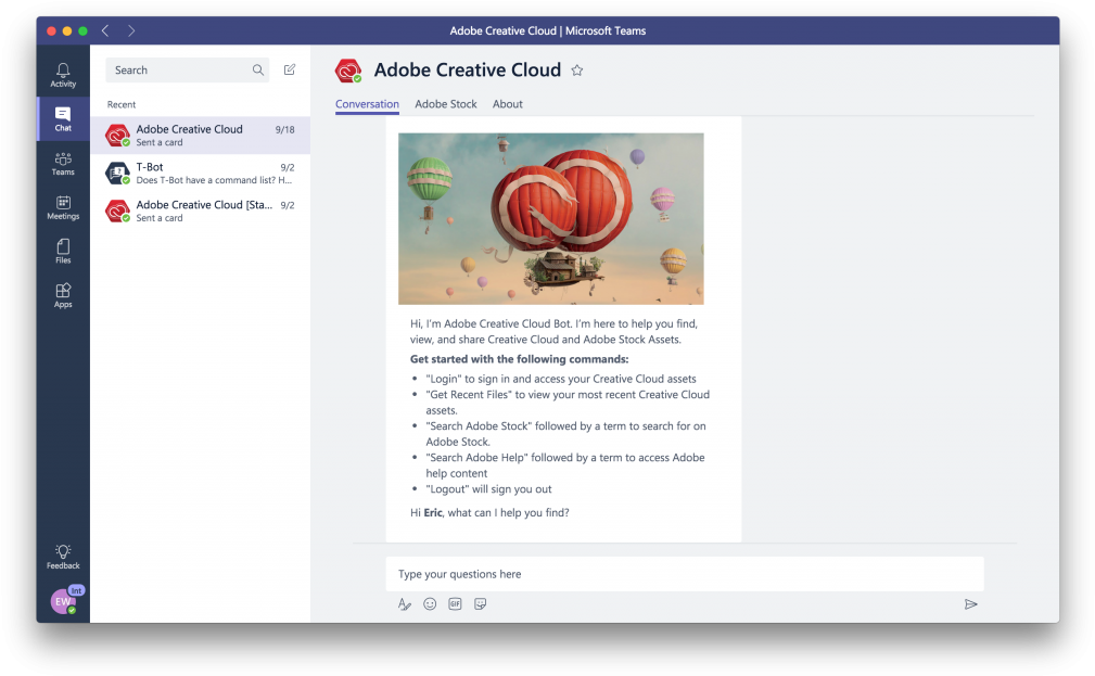 Microsoft Teams 與 Adobe Creative Cloud 整合 壁紙