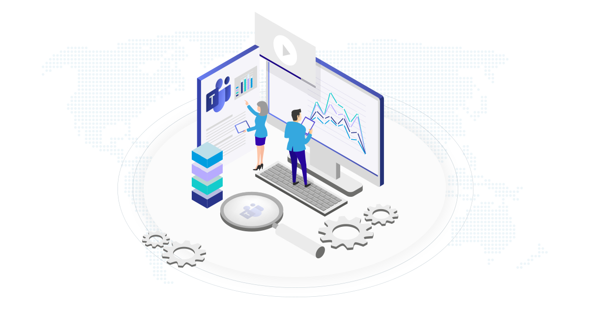 Microsoft Teams 分析儀表板插圖 壁紙