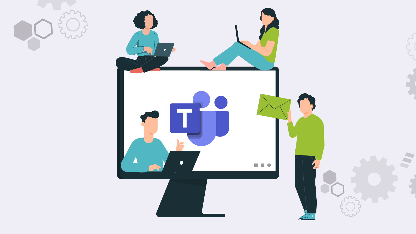 Microsoft Teams 協作示意图 壁紙