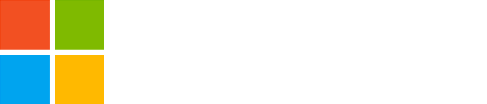 microsoft 桌布 壁紙 — Microsoft 標誌，包含四個彩色方塊和白色文字，背景為黑色。