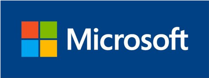 microsoft 桌布 壁紙 — Microsoft 標誌，在純藍色背景上有四個彩色方塊。