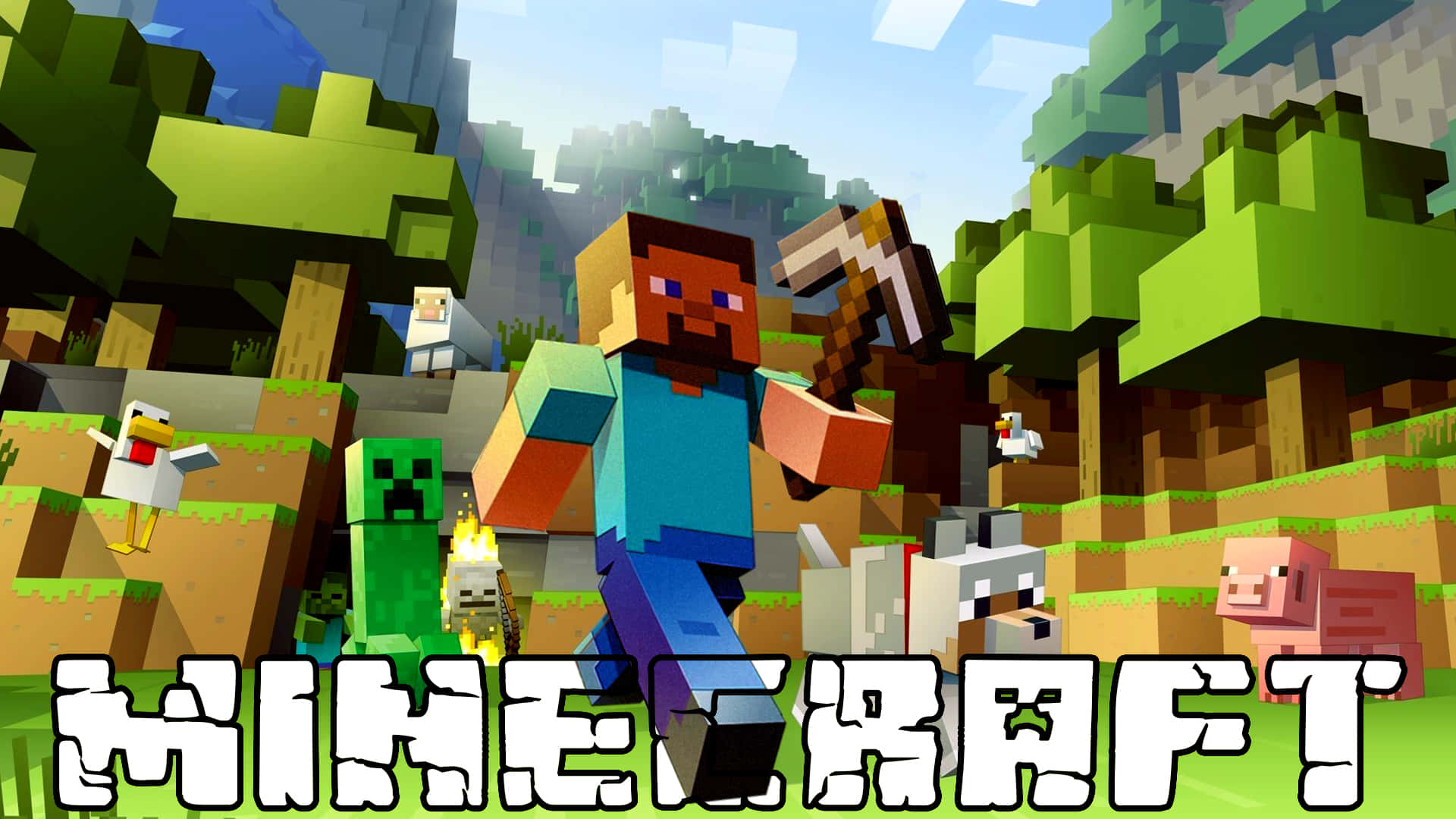 Minecraft 1920 x 1080 背景圖 壁紙