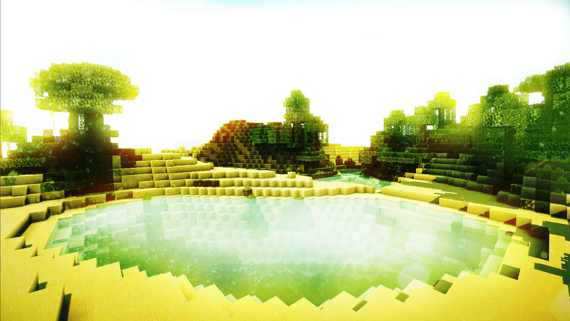 Minecraft 1920 x 1080 背景 壁紙
