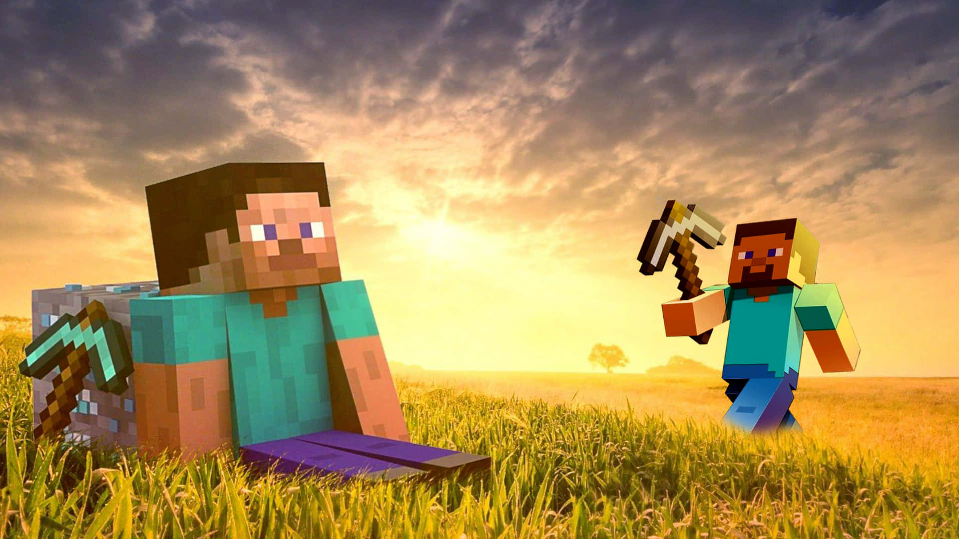 Minecraft 1920 x 1080 背景圖 壁紙