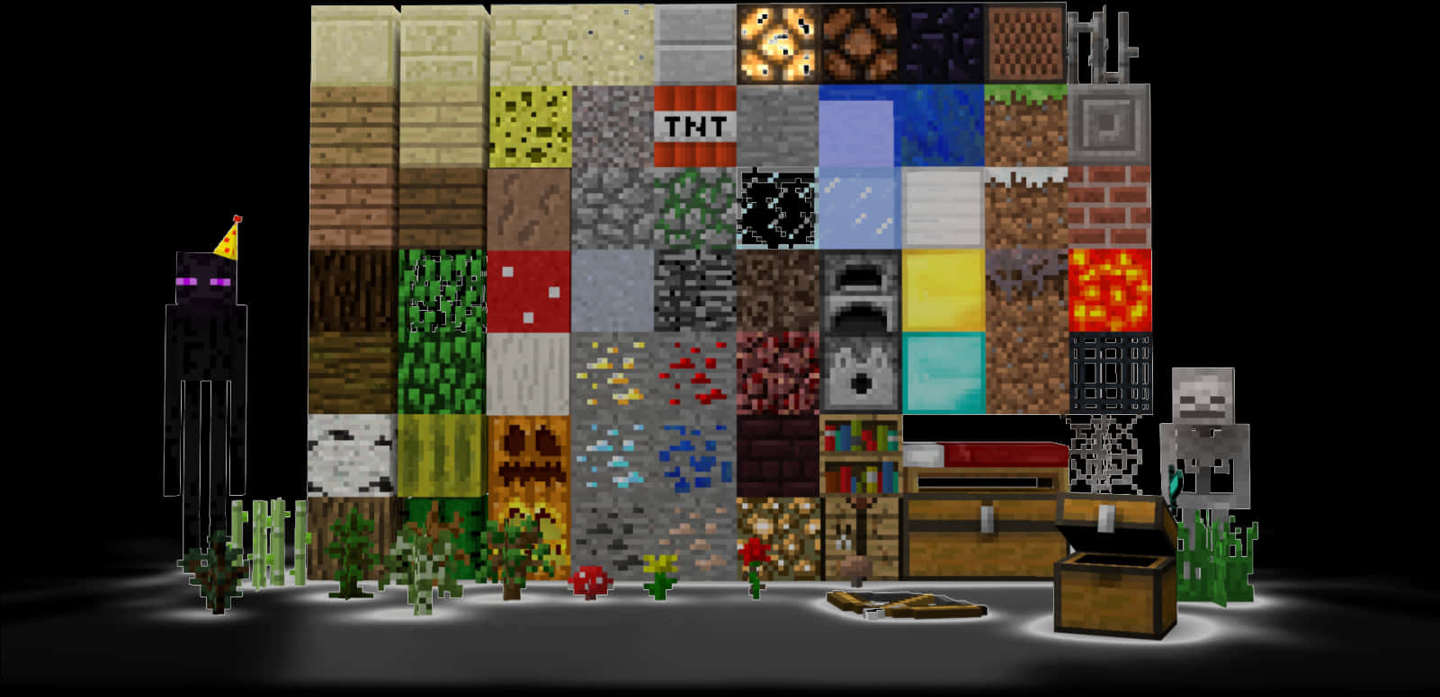 Minecraft 方塊與物品展示 壁紙