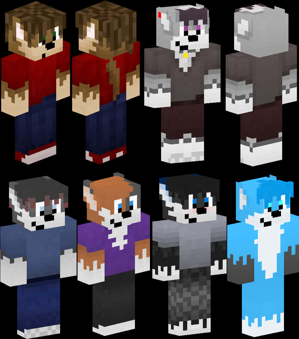 Minecraft 動物造型外觀 壁紙