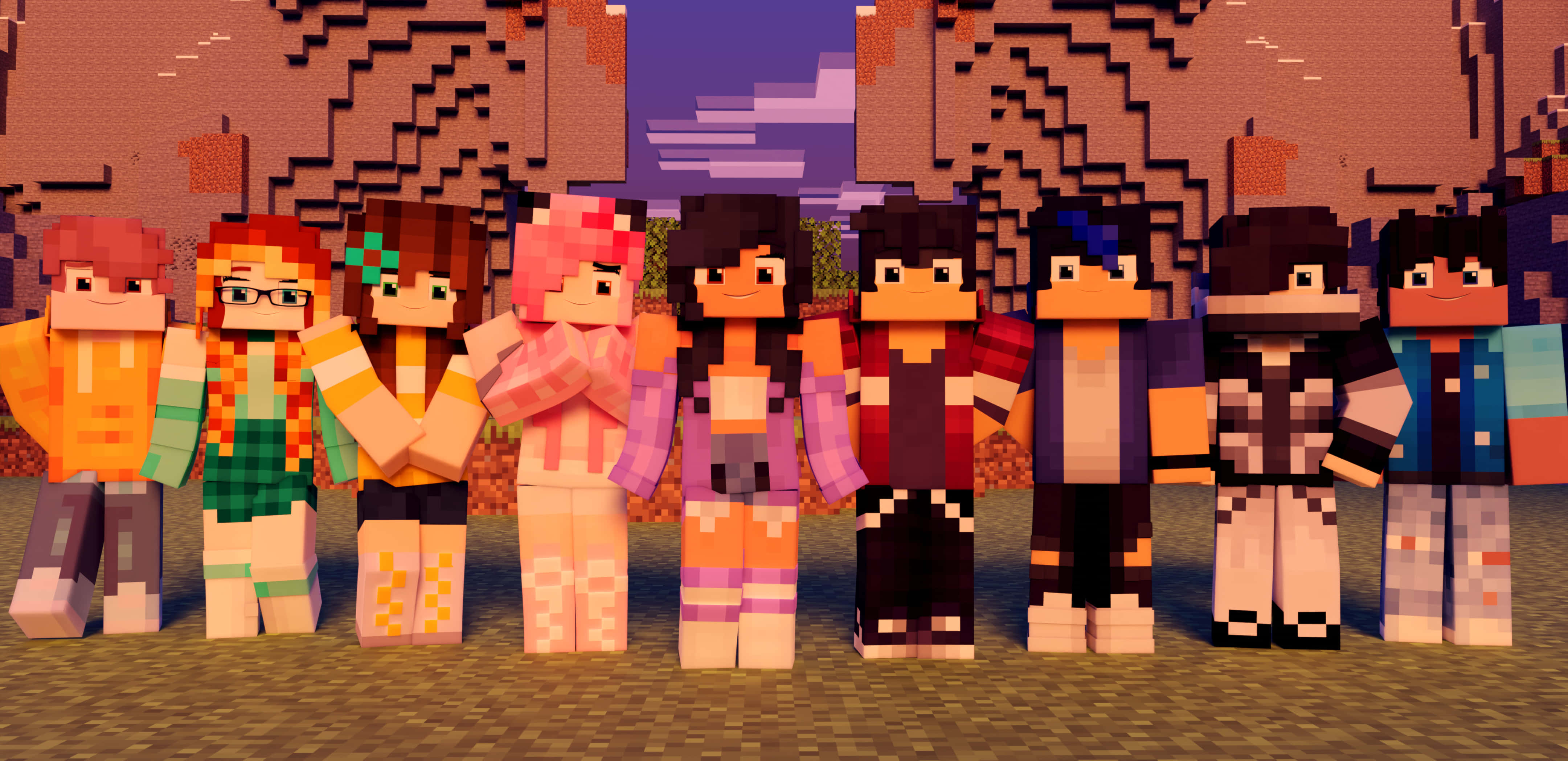 Minecraft 女孩 - HD 桌布 壁紙