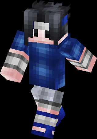 Minecraft 風格的佐助角色 — Sasuke 壁紙