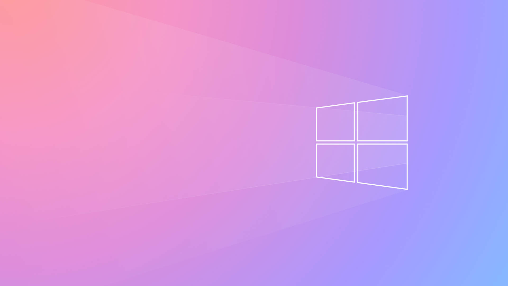 Windows標誌在粉彩漸變背景上 — Windows 11 壁紙