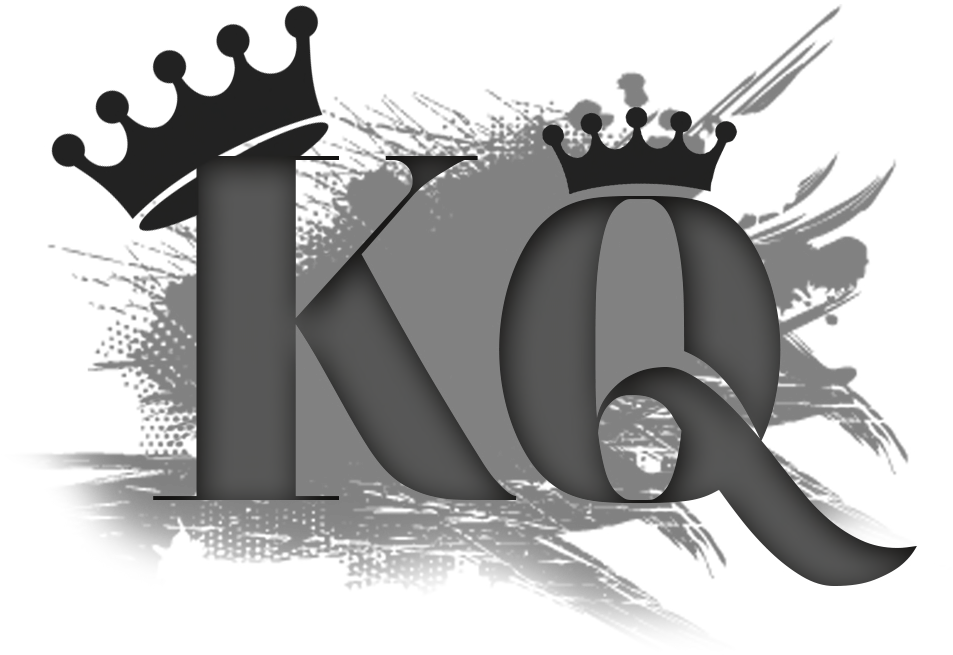 單色標誌，帶有戴皇冠的K和Q字母。 — Jordan Logo 壁紙