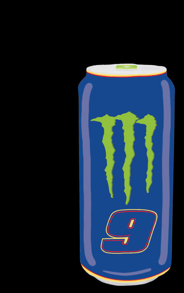 Monster Energy 能量飲料罐插圖 壁紙