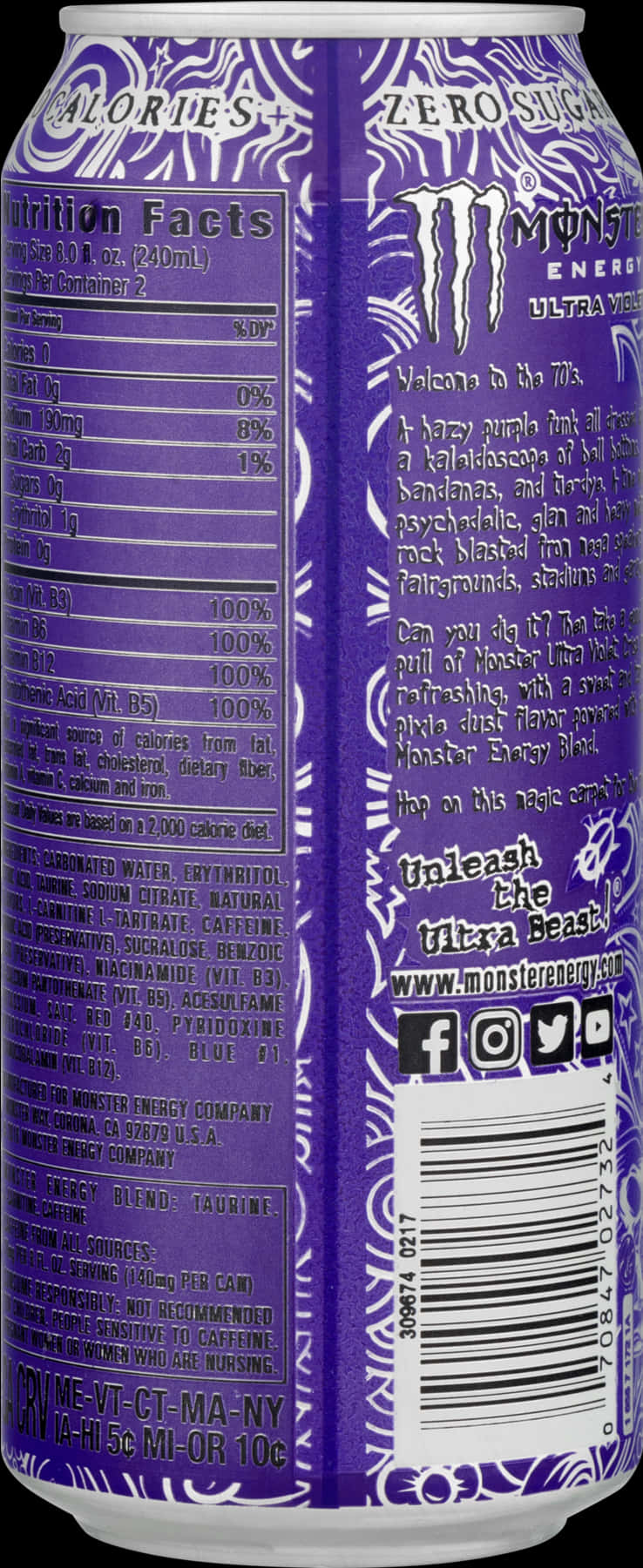 Monster Energy Ultra Violet 罐裝 壁紙