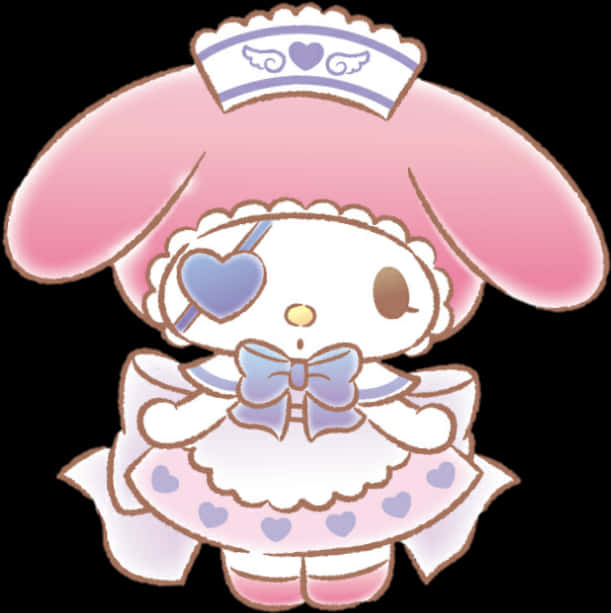 My Melody 可愛角色插畫 壁紙