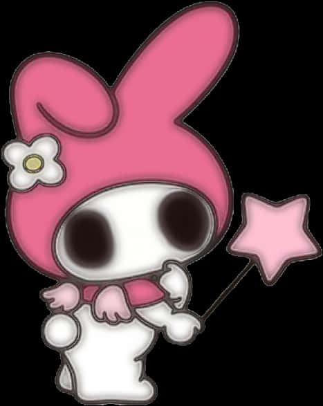 My Melody 魔法棒 壁紙