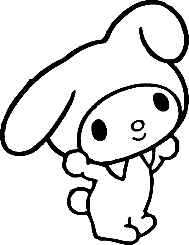 My Melody 簡筆畫 — Sanrio 壁紙