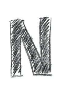 暗色紋理字母N 壁紙