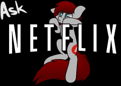 動畫角色惡搞Netflix標誌 壁紙