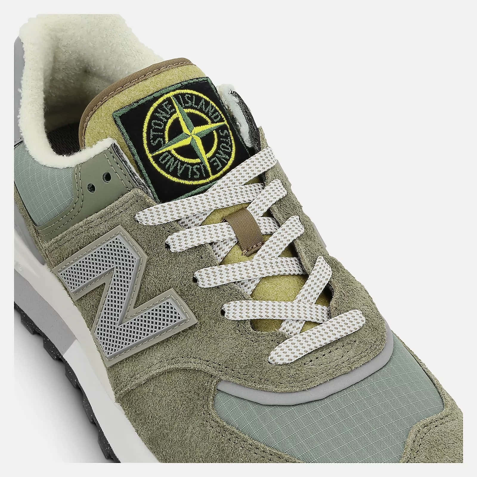 New Balance 997 灰色與黃色運動鞋 壁紙