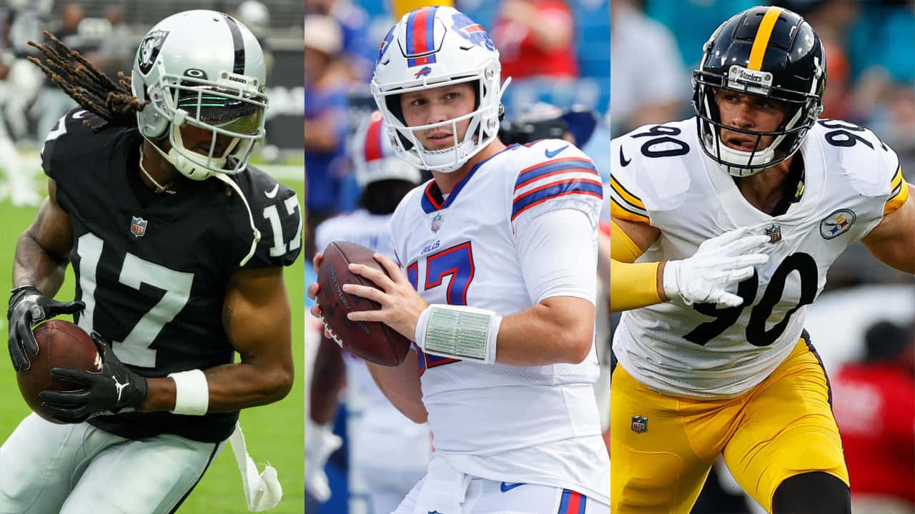 NFL 球員們正在踢足球 壁紙