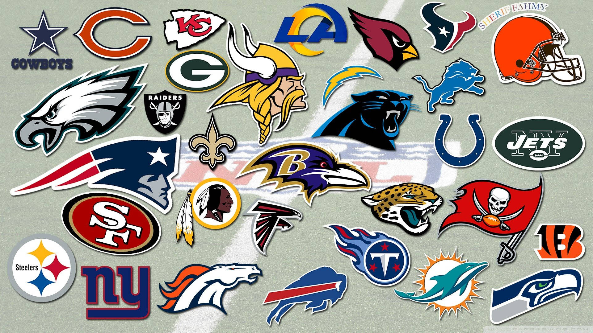 NFL 球隊拼貼 壁紙