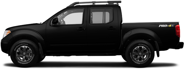 黑色 Nissan Frontier Pro4 X 側面視角 壁紙