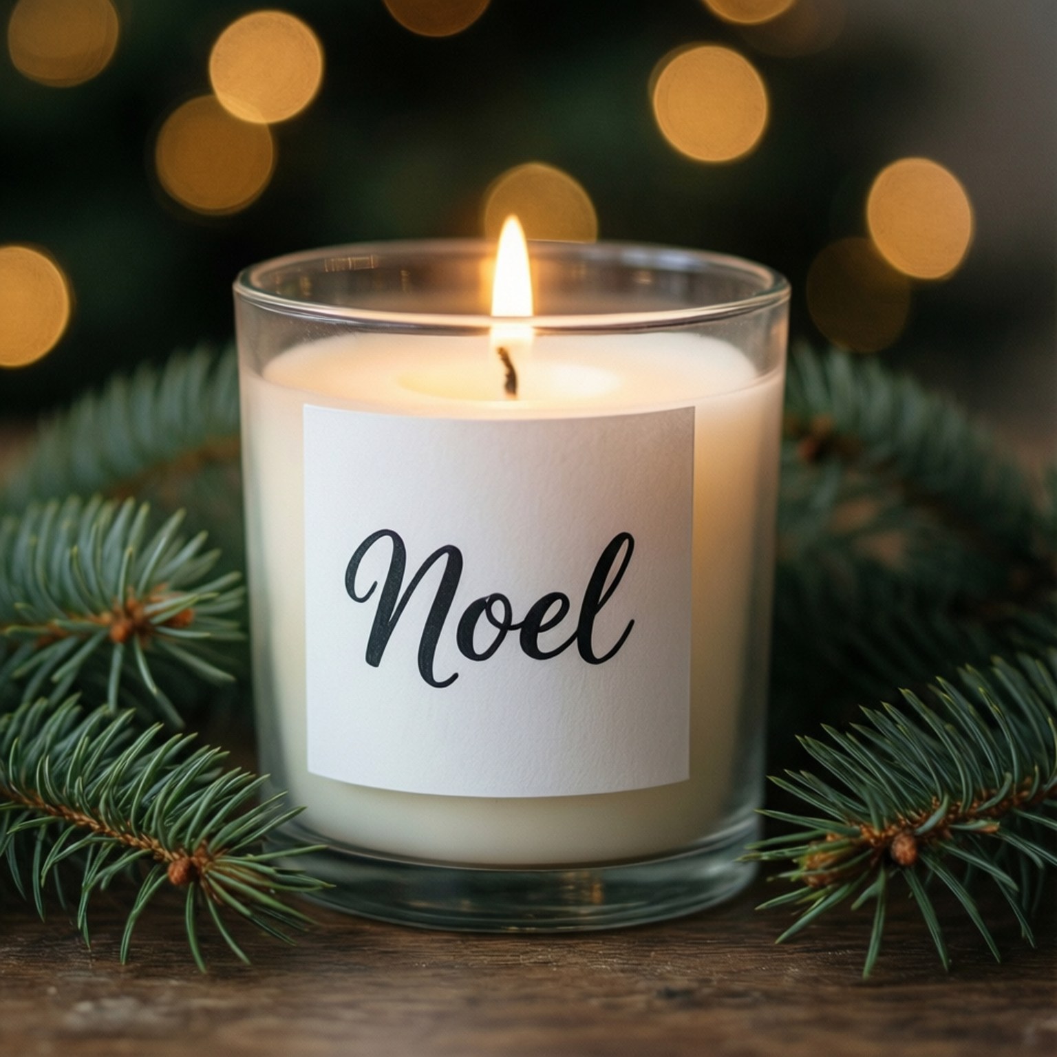 Noel 蠟燭 壁紙