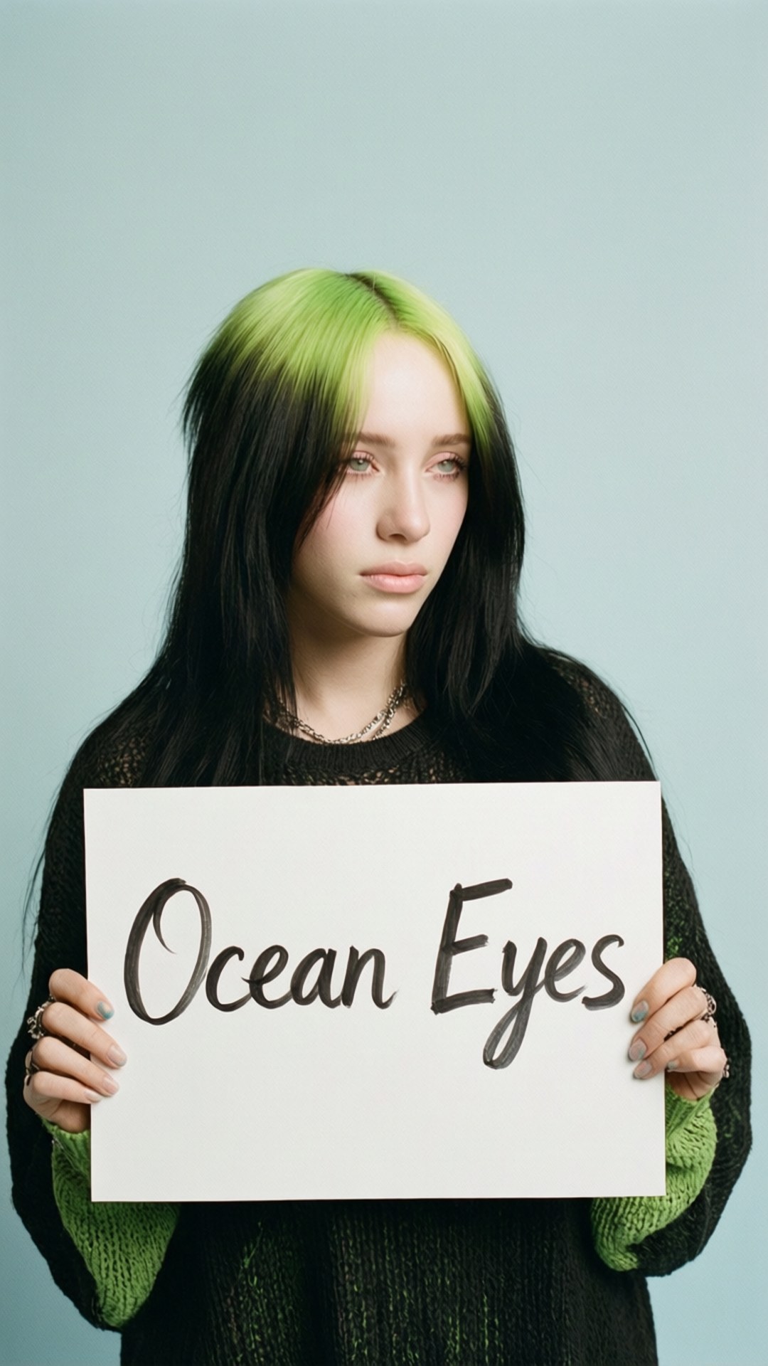 Ocean Eyes 字樣標語 壁紙