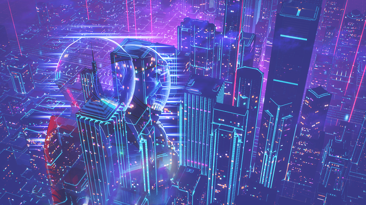 從 OutRun 旅程中看到的驚人地平線景色。 壁紙