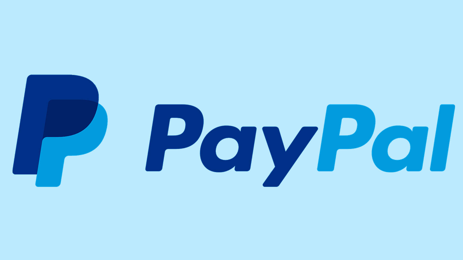 PayPal 標誌，藍色漸變字體在淺藍色背景上。 — Valorant Logo 壁紙