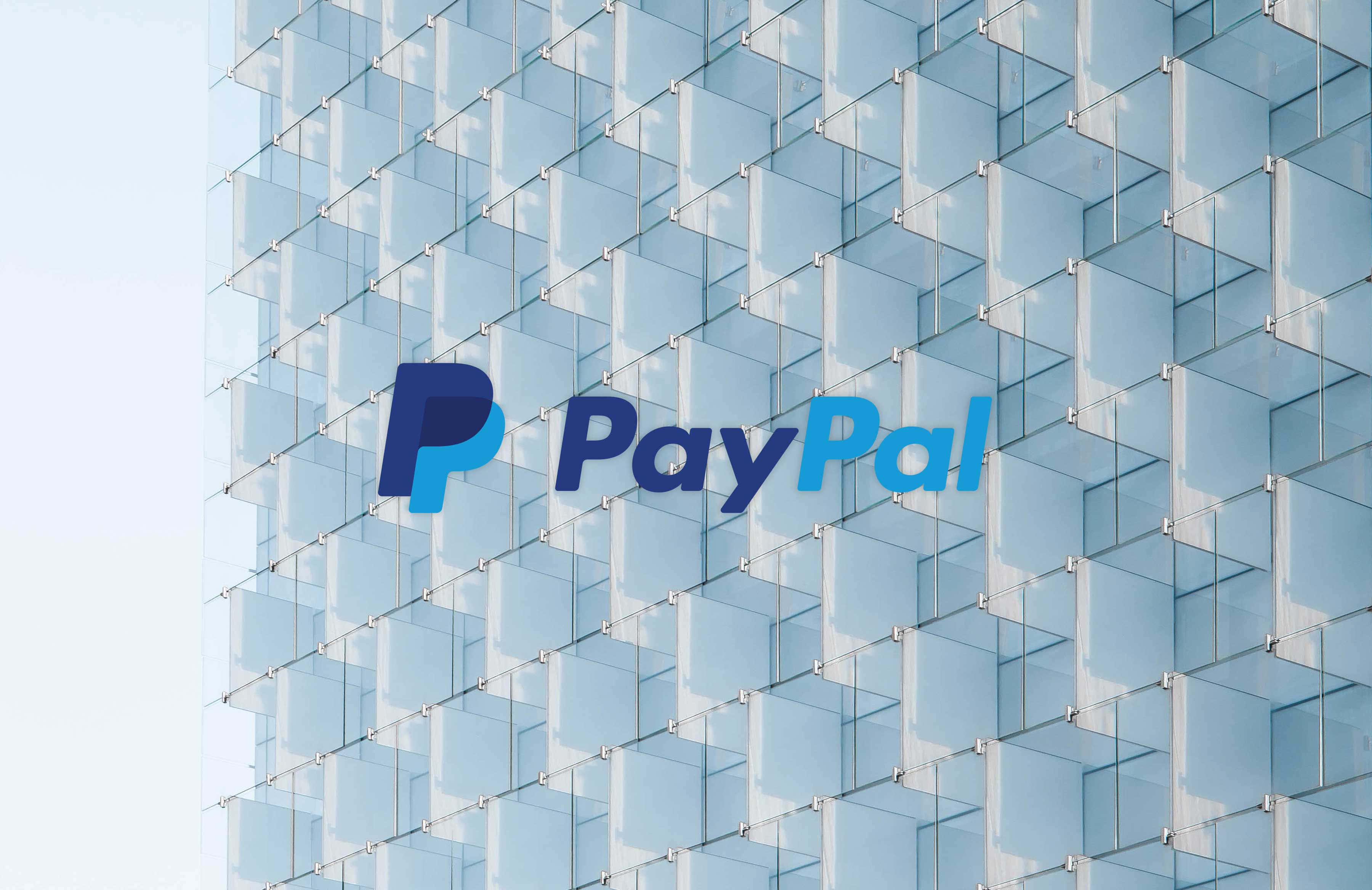 Paypal 標誌在建築物上 壁紙