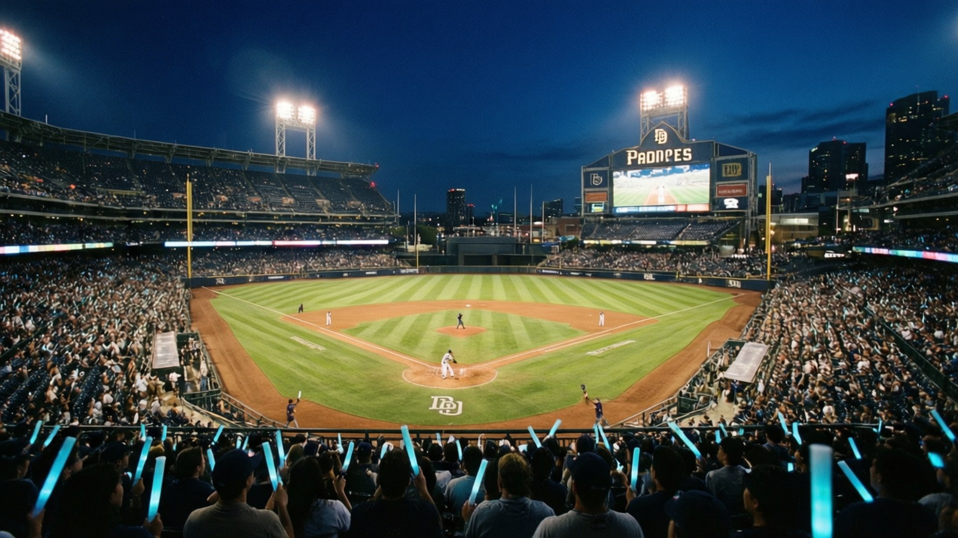 Petco Park 夜間球賽 壁紙