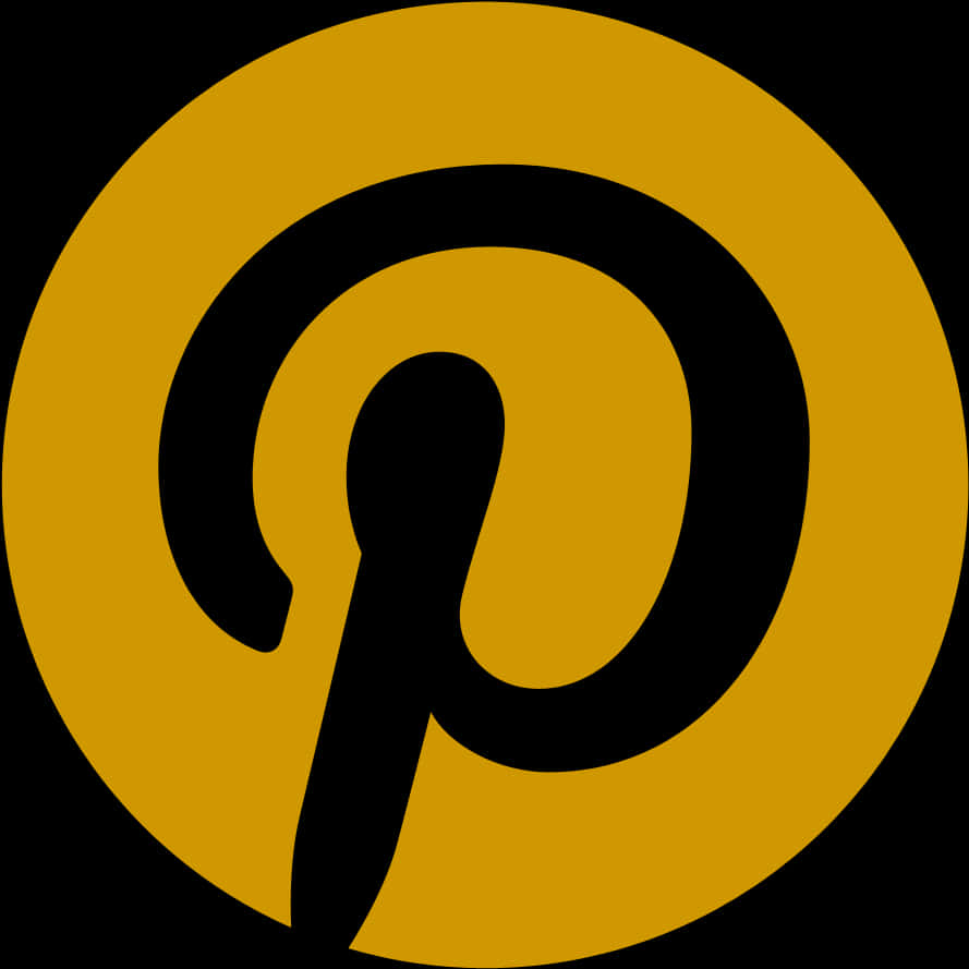 Pinterest 標誌 黑金配色 壁紙
