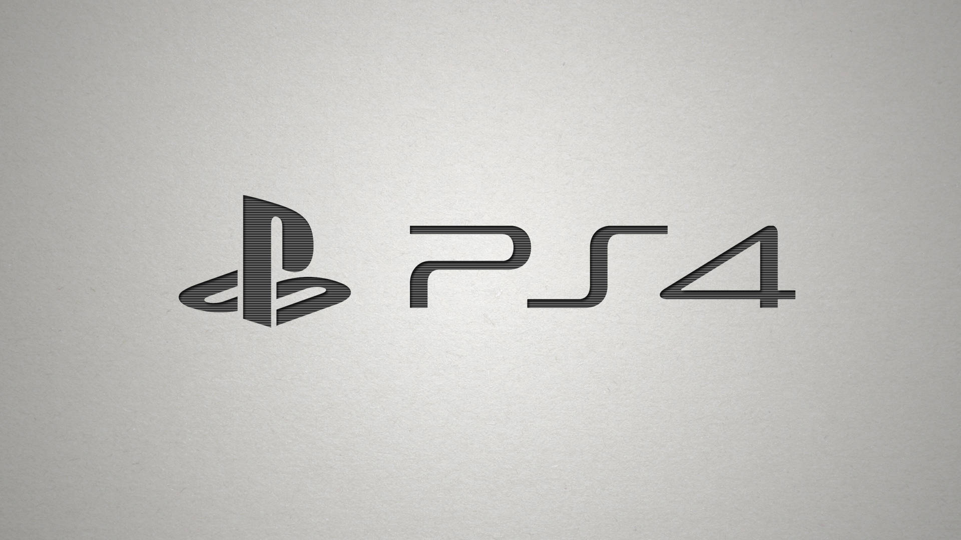 Best Ps4 桌布 壁紙 — PlayStation 4 標誌以簡潔的黑色線條呈現在有紋理的淺灰色背景上。