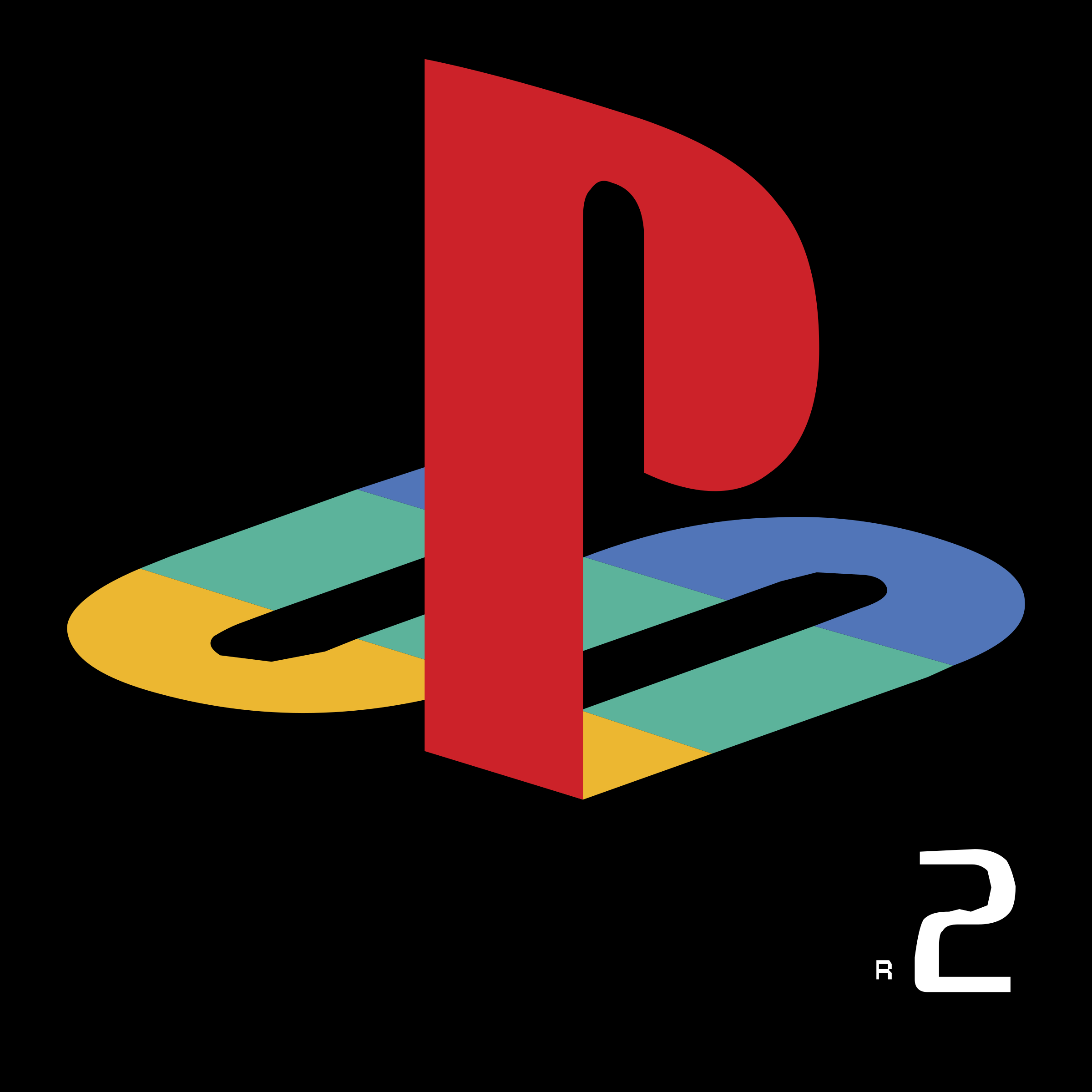 PlayStation 標誌搭配彩虹色彩 壁紙