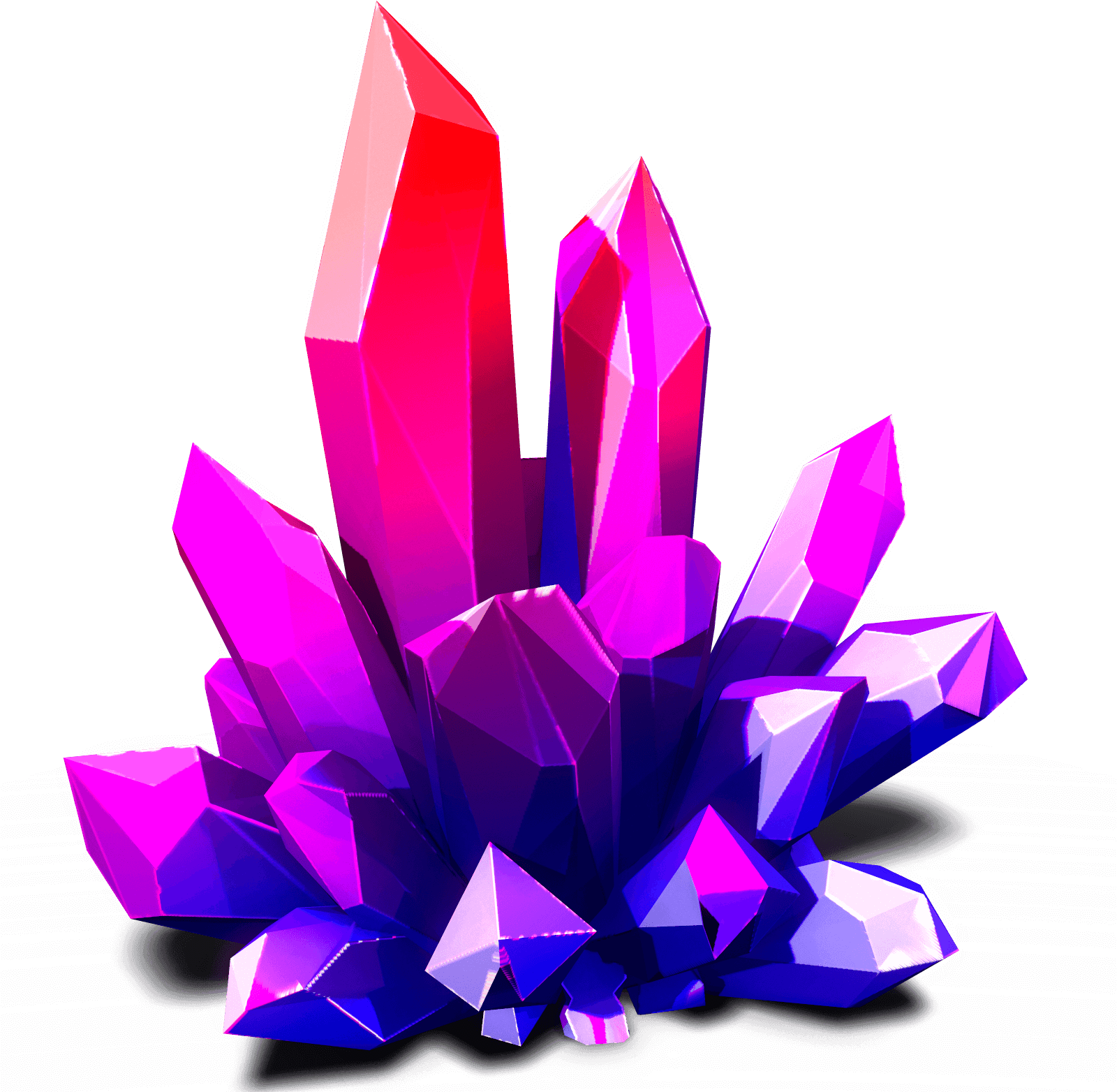 璀璨水晶簇.PNG 壁紙