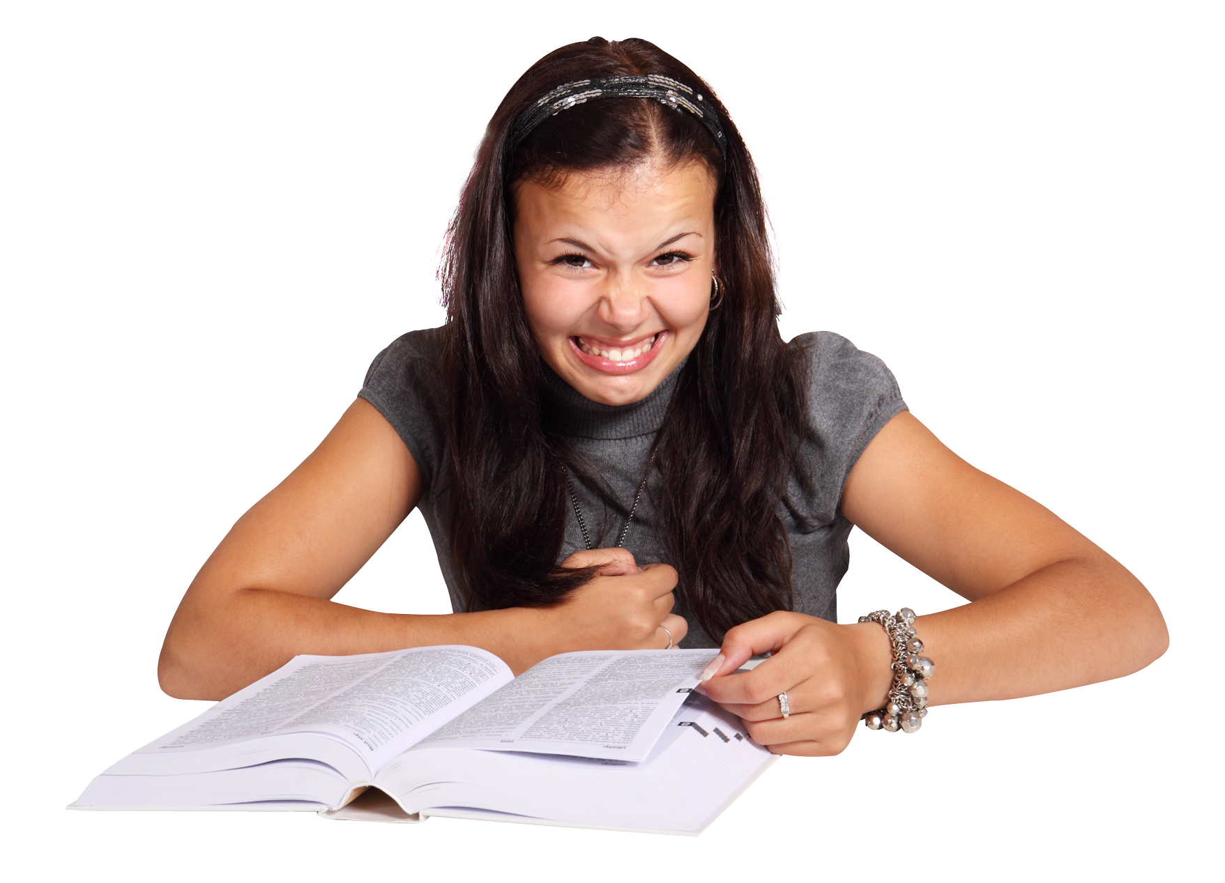 沮喪的學生努力讀書.PNG 壁紙