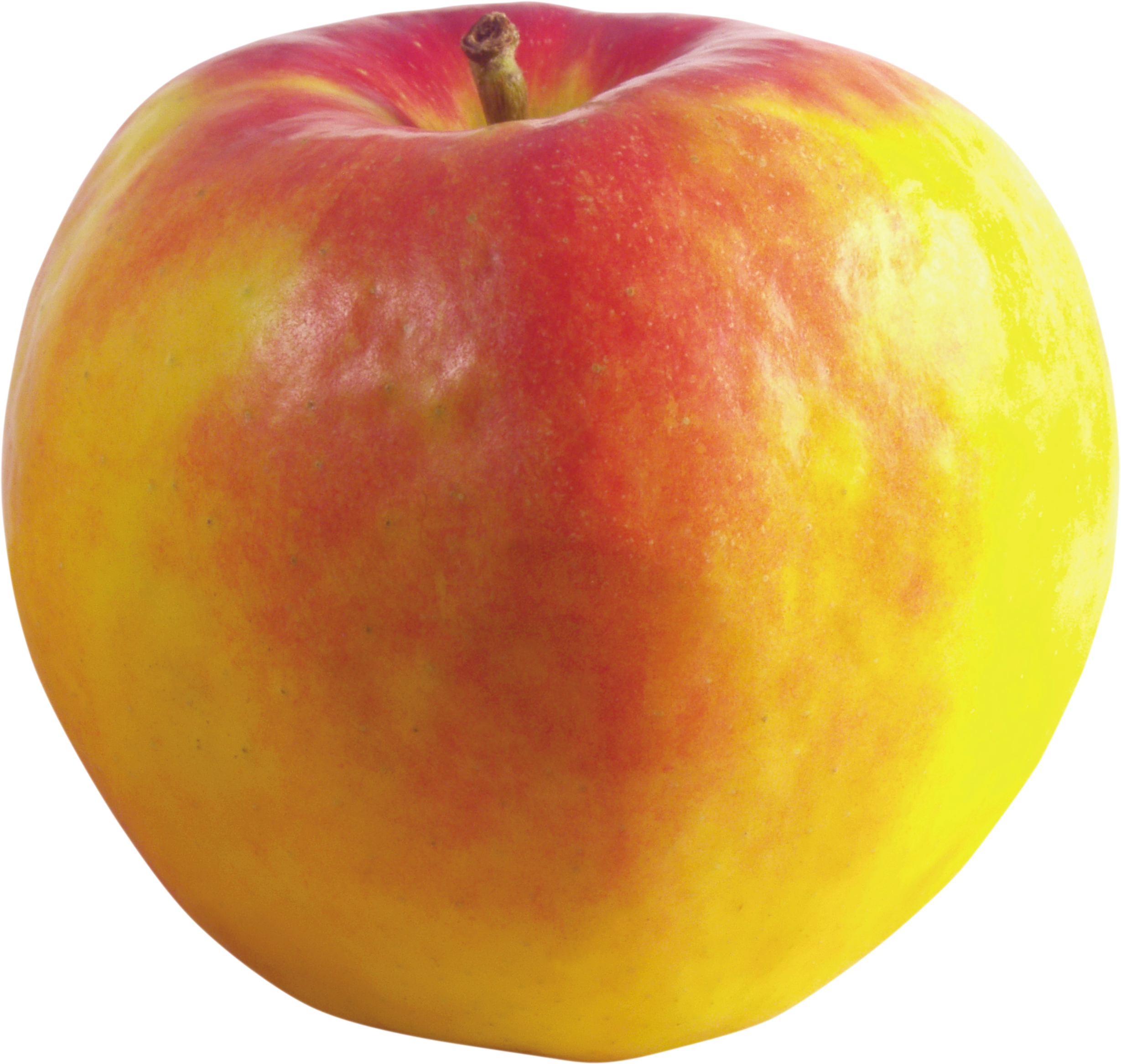 新鮮紅黃蘋果特寫.PNG 壁紙