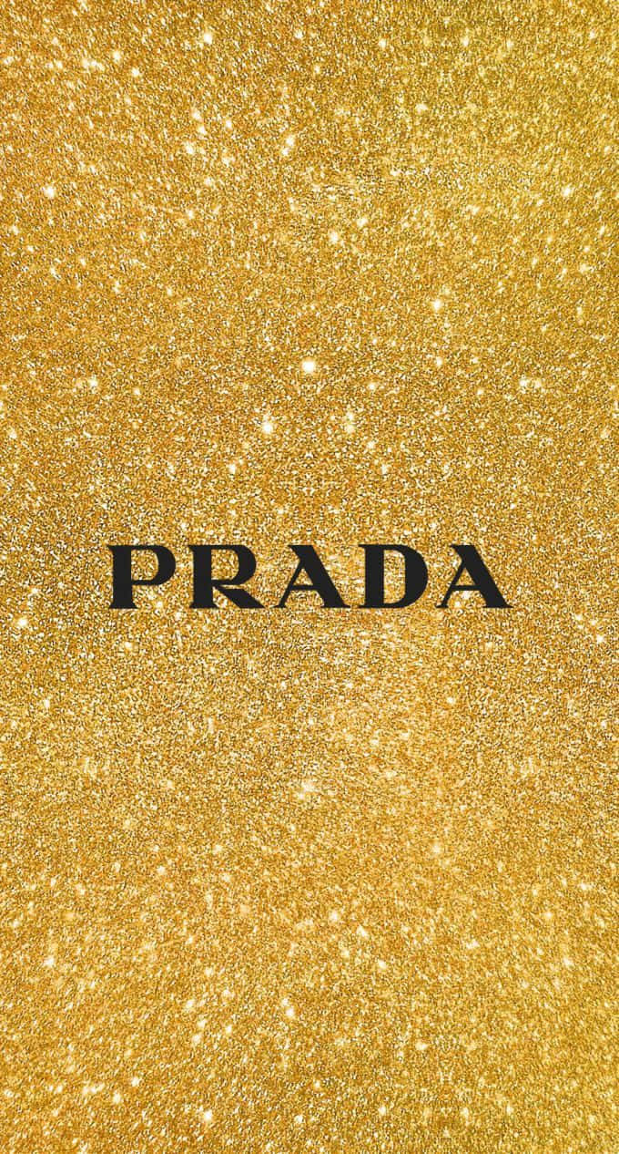 Prada 金色亮片桌布 壁紙