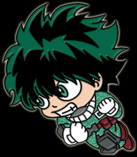 Q版 Deku 英雄姿勢 壁紙